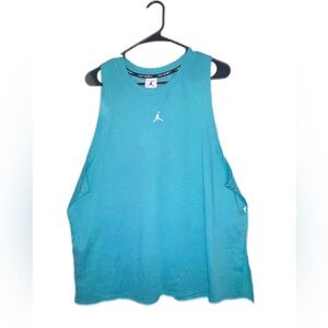 Nike Jordan Women’s Dri-Fit Cut- Off Sport Tank - Size XL | Light Blue Cotton|